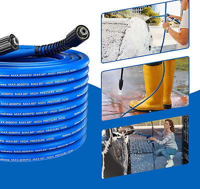 #ad Flexible Pressure Washer Hose 25ft X 1 4quot; Kink Resistant Max 4000 Psi Power Wash $29.99