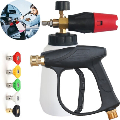 #ad Snow Foam Lance Cannon Soap Bottle Sprayer for Pressure Washer Gun Car Wash 1 4” $23.99