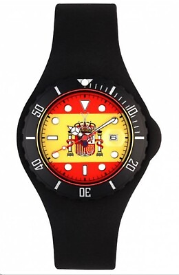 #ad ToyWatch Jelly Flag Germany #JYF06GE Black Velvety Soft Watch ret. $175 $75.00