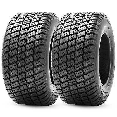 #ad Set 2 18x9.5 8 Lawn Mower Tires 18x9.5x8 4Ply Heavy Duty Tubeless Replacement $75.98