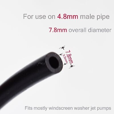 #ad #ad Washer Nozzle Spray Pump Hose Front amp; Rear Windshield Wiper Tube Headlight . $6.39