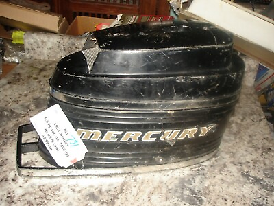 #ad Mercury 1963 9.8hp recoil and cowl boat motor part sn 1486193 bin 731 $69.99