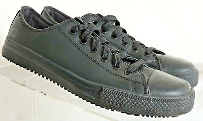 #ad #ad Skechers Work Black Slip Resistant Flat Safety Sneakers 76453 shoes Women#x27;s 8.5 $25.47