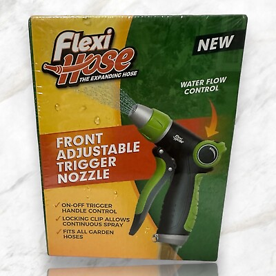 #ad Flexihose Front Adjustable Trigger Nozzle with Slip resistant Grip 360 degree $14.99