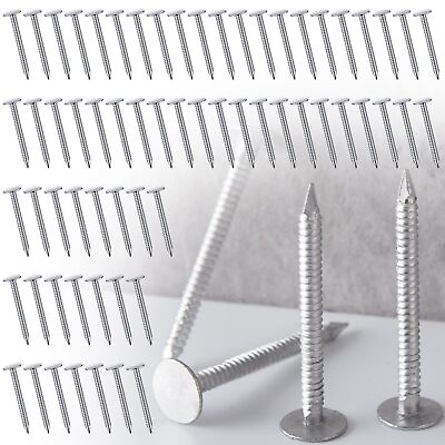 #ad 250 Pcs Aluminum Siding Nails Siding and Panel Nails Roofing Siding Nails Alu... $27.26