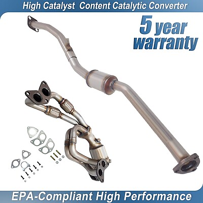 #ad #ad Set 2006 2009 Catalytic Converter For Subaru Legacy Outback 2.5L front rear $235.55