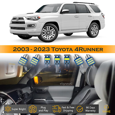 #ad 17 x Ultra White LED Lights Interior Package Kit For 2003 2023 Toyota 4Runner $19.98