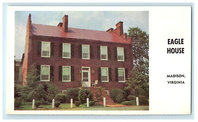 #ad c1960#x27;s View Of Eagle House Home Madison Virginia VA Unposted Vintage Postcard $9.98