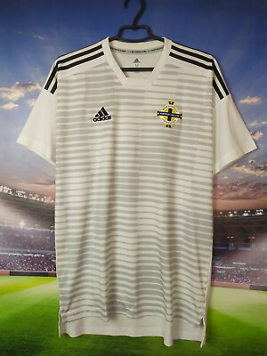 #ad Northern Ireland Team Training Jersey Football Shirt Adidas Mens Size M $54.99