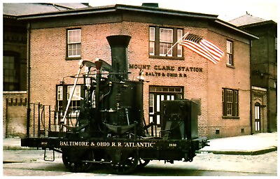 #ad Atlantic Baltimore amp; Ohio Train built 1832 Mt Clare Shops Baltimore Maryland $4.99