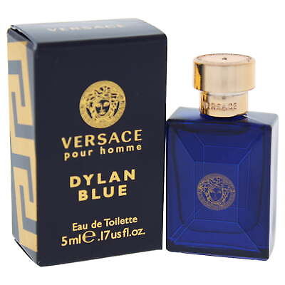 #ad Versace Dylan Blue EDT 0.17 oz 5 ml Splash for Men $9.89