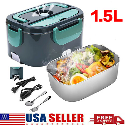 110V Electric Heating Lunch Box Portable for Car Office Food Warmer Container US $29.99