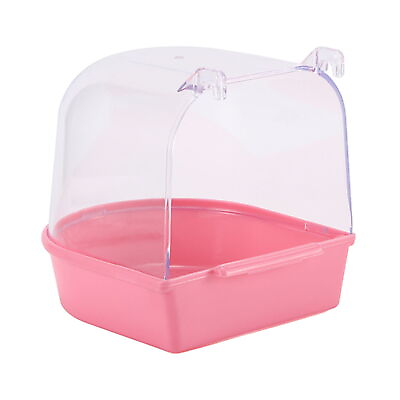 #ad Bird Bathtub Easy to Clean Tub for Birds Transparent Bath Cage Small Parrot $13.66
