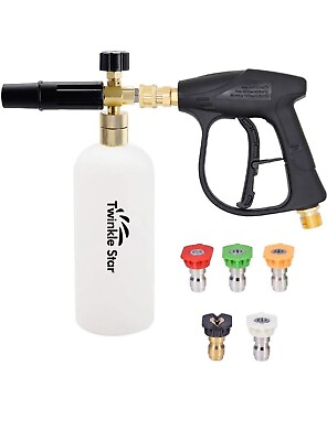 #ad Twinkle Star Pressure Washer Gun Snow Foam Lance with 1 4 Inch Quick Connector $24.99