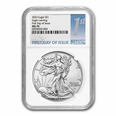 #ad 2022 American Silver Eagle MS 70 NGC First Day of Issue $56.75