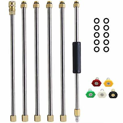 #ad Twinkle Star Pressure Washer Ext Wand Set 7.5 ft Replacement Lance with 5 $39.11