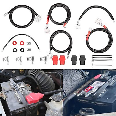 #ad For Ford 6.0L Powerstroke Battery Cables Kit 03 07 Superduty F250 F350 F450 $298.95