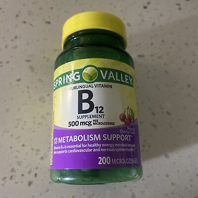 #ad Spring Valley Sublingual Vitamin B12 500 Mcg Microlozenges 200 Count $5.50