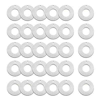 #ad Premium Metal Stamps BlanksWasher 1quot;x1 2quot;30PackAluminum Washer Metal Stmap... $21.98