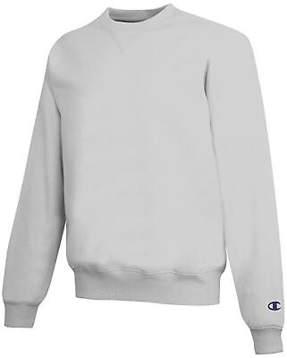 Champion Cotton Max Crewneck Sweatshirt S178 White Heather XL or XXL #ad $12.99