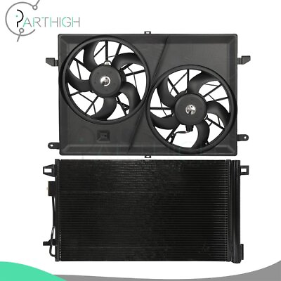 Cooling Fan and AC Condenser Car Electric For 2007 08 09 10 11 2016 GMC Acadia #ad #ad $148.99