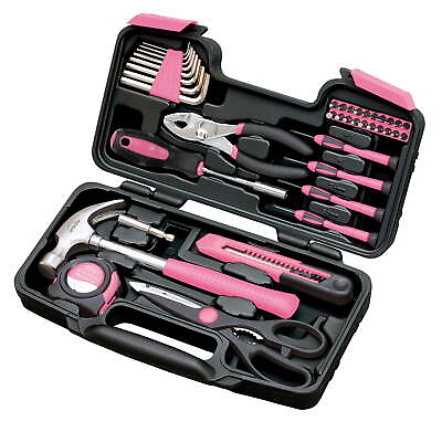 #ad Precision Tools 39 Piece Tool Set Pink $20.74