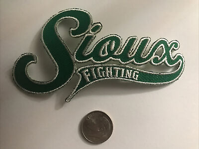#ad Und University of North Dakota Fighting Sioux embroidered iron on patch 3.5” X 2 $6.95