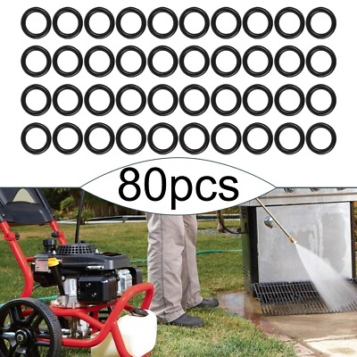 #ad 80 Piece Set of O Rings for Quick Disconnect For Pressure Washer Hoses $8.73