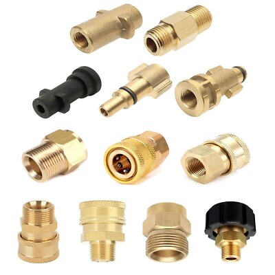 #ad Useful Connector Adapter Fitting Metal Plastic Pressure Washer Threaded $13.35