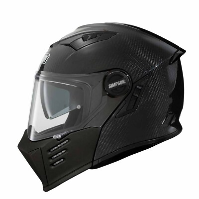 #ad Simpson Darksome Carbon ECE22.06 Modular Helmet New Fast Shipping $422.46