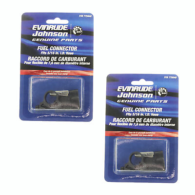 #ad Johnson Evinrude OMC New OEM 5 16quot; Fuel Connector Kit Pack Of 2 0775640 $24.89