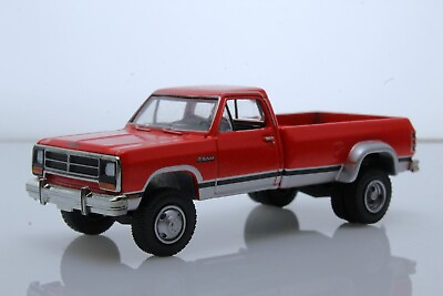 #ad 1989 Dodge Ram D 350 1st Generation Dually Truck 1:64 Scale Diecast Model Red $15.95