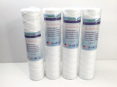 #ad #ad String Wound Sediment Water Filter Cartridge 5 Micron Standard 2.5x10quot; 4 Pack $28.99
