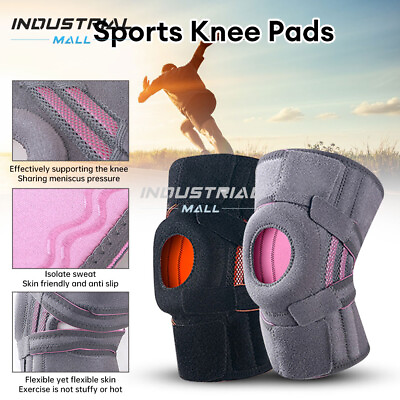 #ad 2Pcs set Men Women Compression Knee Sleeves Knee Support For Knee Pain Relief $23.46
