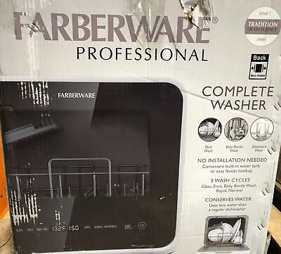 #ad Farberware 16.5 in. Portable Countertop Dishwasher with 5 Liter Built in Tank $296.99