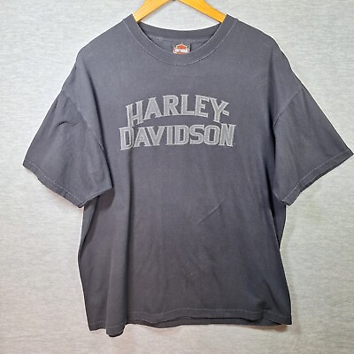 #ad Harley Davidson Mens T Shirt XL Black San Francisco CA Fisherman’s Wharf Biker $19.99