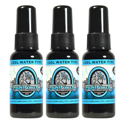 Blunt Power Oil Based Concentrated Air Freshener Cool Water Type 1.5 oz 3 Pack $14.44