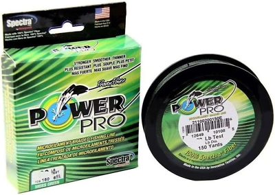 #ad POWER PRO Spectra Moss Green Braided Line $20.52