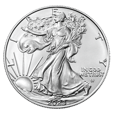 #ad 2023 1 oz American Silver Eagle $1 BU $36.81