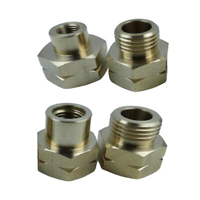 #ad 4 Pieces Brass Euro Gas Cartridge Adapter Professional Easily Install Sturdy $19.32