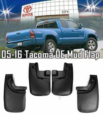 #ad 4 Pcs Mud Flaps Mud Guards Splash For 05 15 Toyota Tacoma w Fender Flares $56.99
