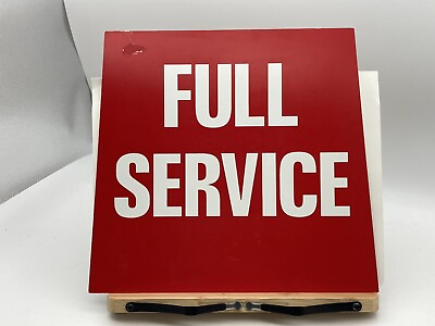 Gasoline Oil Gas Plastic advertising sign Full Service Self Service Double sided #ad $24.99