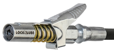 #ad LockNLube Grease Gun Coupler locks on doesn#x27;t leak rated over 10000 PSI $32.99