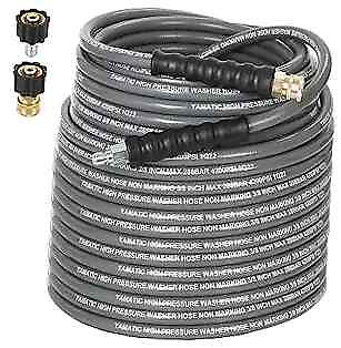 #ad Non Marking 3 8quot; 4200 PSI Pressure Washer Hose 125 FT for Hot Cold 125FT Gray $246.01