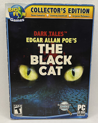 #ad 📦 Dark Tales Edgar Allan Poe#x27;s The Black Cat PC CD ROM 2011 Collector’s Ed $9.94
