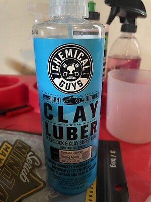 #ad CHEMICAL GUYS 16 OZ. CLAY LUBER SYNTHETIC LUBRICANT AND DETAILER NEW SEALED $5.00