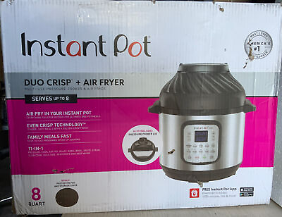 ✅ Instant Pot Duo CrispAir Fryer 11 in 1 Multi Pressure Cooker 8Qtdamaged Box $91.99