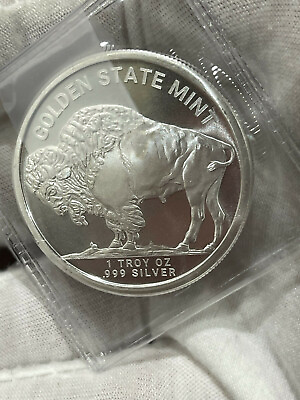 US LIBERTY Buffalo Round Coin .999 One Troy Ounce Fine Silver Bullion GSM $33.99
