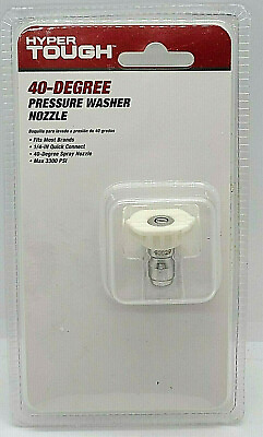 #ad Hyper Tough 40 Degree Pressure Washer Nozzle $5.75