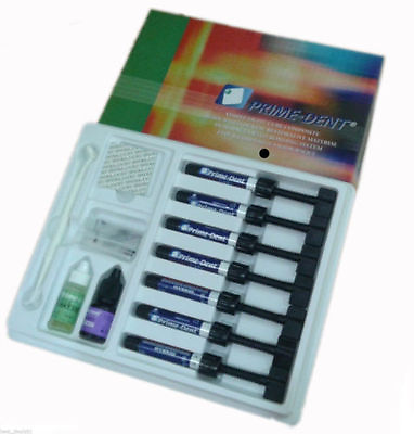 #ad #ad Prime Dent Light Cure Hybrid Dental Resin Composite 7 Syringe Kit #001 010 $59.99